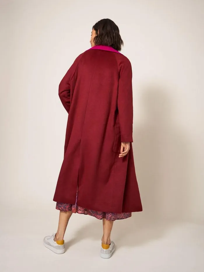 White Stuff COATS and JACKETS Adeline Colour Block Coat Plum Multi 8211 Women White Stuff COATS and JACKETS Adeline Colour Block Coat Plum Multi 8211 Women