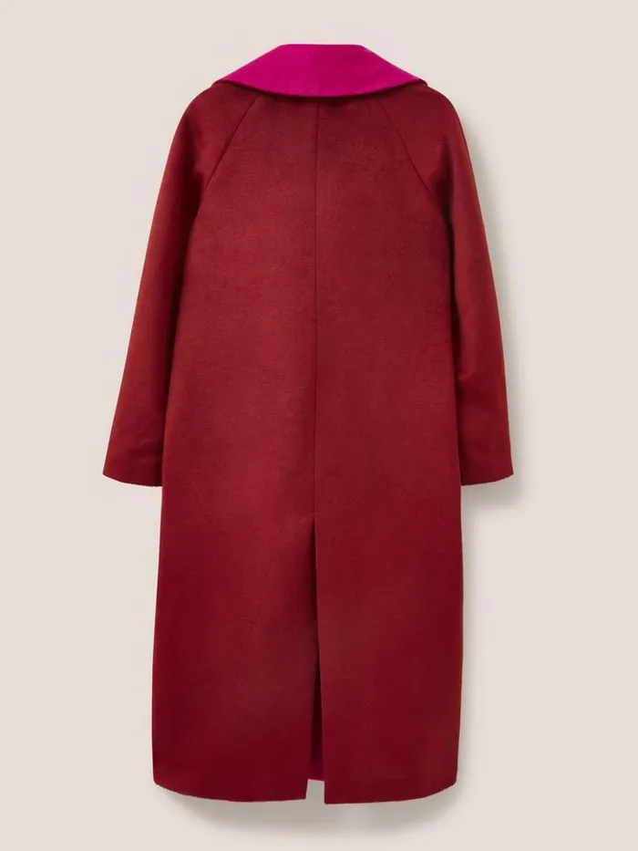 White Stuff COATS and JACKETS Adeline Colour Block Coat Plum Multi 8211 Women White Stuff COATS and JACKETS Adeline Colour Block Coat Plum Multi 8211 Women