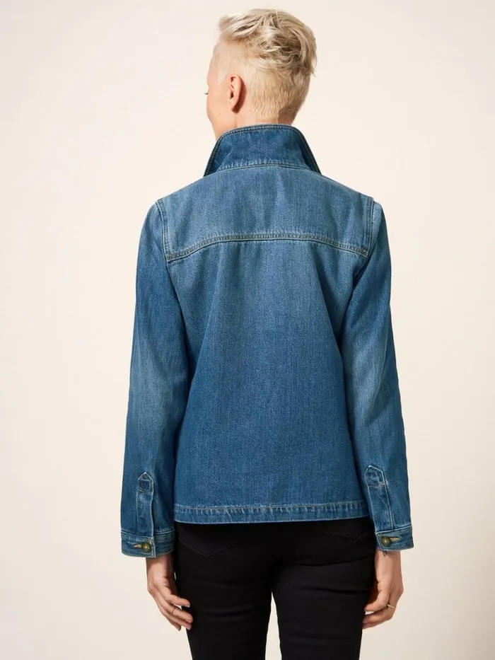 White Stuff COATS and JACKETS Carrie Denim Cotton Jacket Mid Denim 8211 Women White Stuff COATS and JACKETS Carrie Denim Cotton Jacket Mid Denim 8211 Women