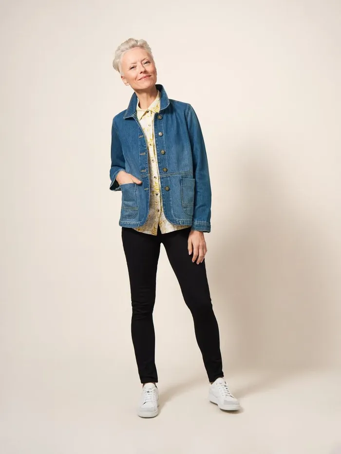White Stuff COATS and JACKETS Carrie Denim Cotton Jacket Mid Denim 8211 Women White Stuff COATS and JACKETS Carrie Denim Cotton Jacket Mid Denim 8211 Women