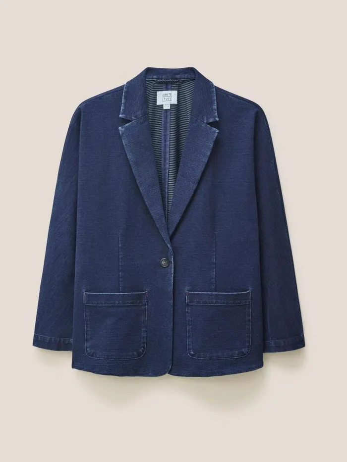 White Stuff COATS and JACKETS Daphne Jersey Blazer Dk Denim 8211 Women White Stuff COATS and JACKETS Daphne Jersey Blazer Dk Denim 8211 Women