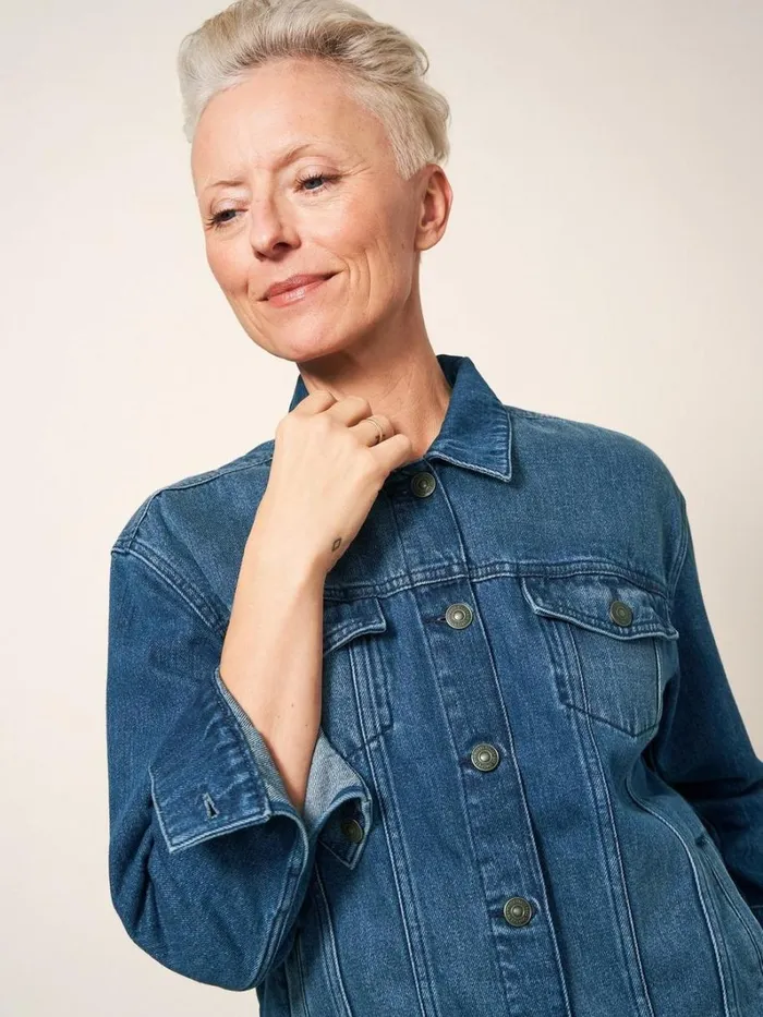 White Stuff COATS and JACKETS Dayton Denim Cotton Jacket Mid Denim 8211 Women White Stuff COATS and JACKETS Dayton Denim Cotton Jacket Mid Denim 8211 Women