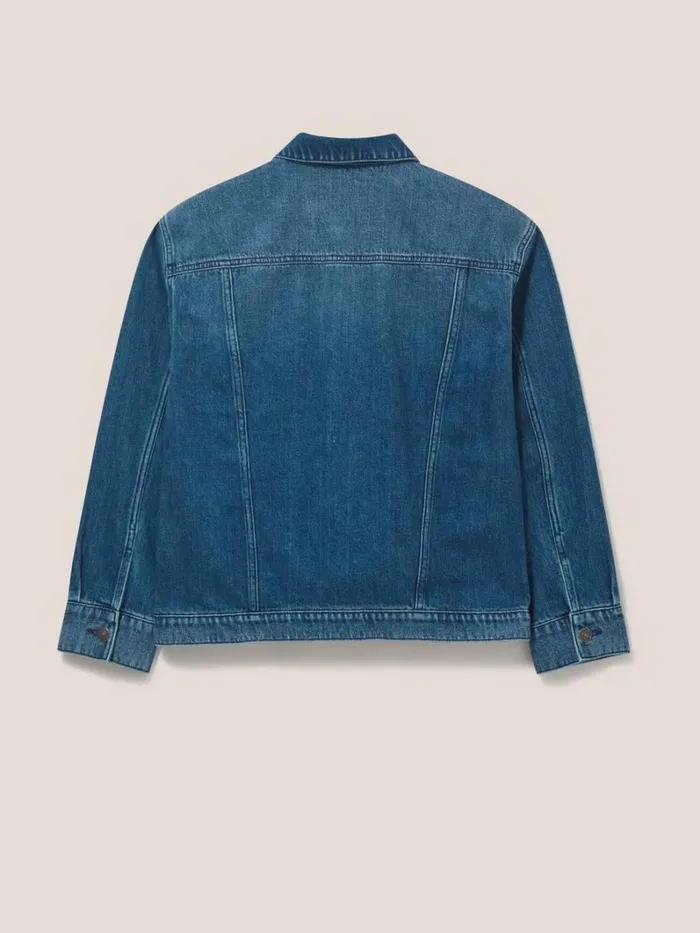 White Stuff COATS and JACKETS Dayton Denim Cotton Jacket Mid Denim 8211 Women White Stuff COATS and JACKETS Dayton Denim Cotton Jacket Mid Denim 8211 Women