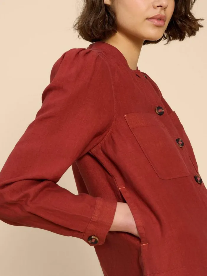 White Stuff COATS and JACKETS Delilah Linen Jacket Dk Red 8211 Women White Stuff COATS and JACKETS Delilah Linen Jacket Dk Red 8211 Women