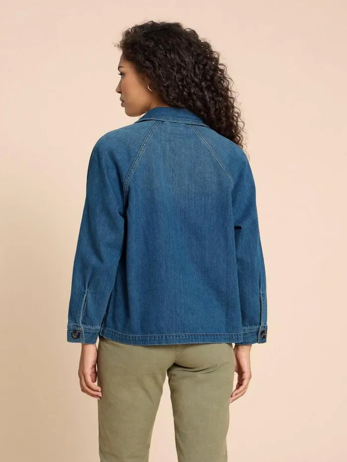White Stuff COATS and JACKETS Eden Denim Relaxed Jacket Mid Denim 8211 Women White Stuff COATS and JACKETS Eden Denim Relaxed Jacket Mid Denim 8211 Women