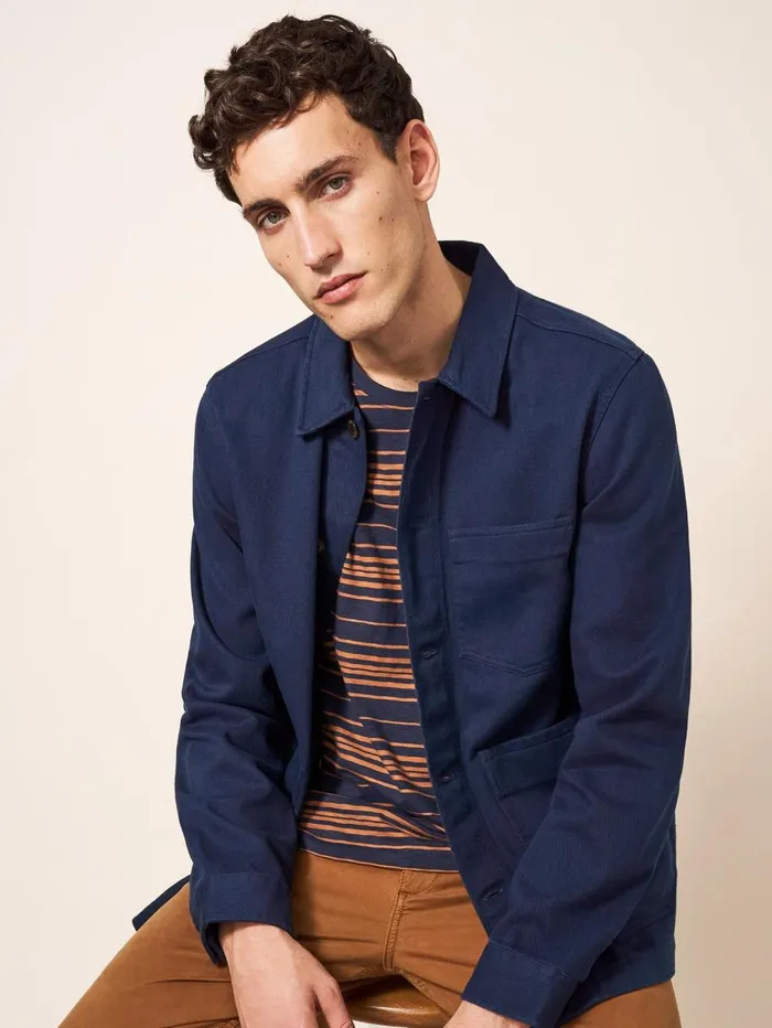 White Stuff COATS and JACKETS Fabien Chore Jacket French Navy 8211 Men White Stuff COATS and JACKETS Fabien Chore Jacket French Navy 8211 Men