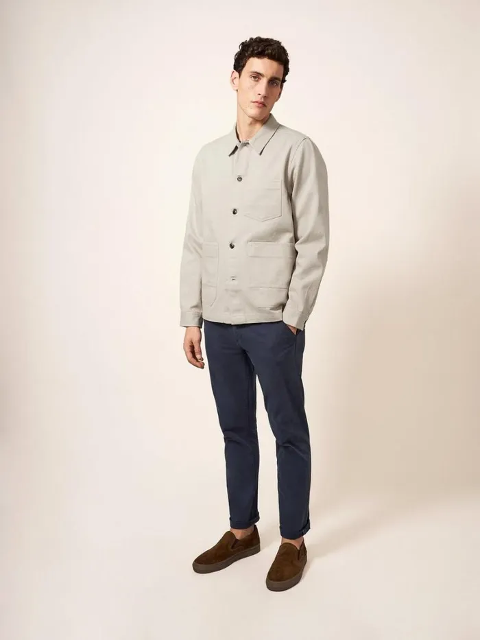 White Stuff COATS and JACKETS Fabien Chore Jacket Light Natural 8211 Men White Stuff COATS and JACKETS Fabien Chore Jacket Light Natural 8211 Men