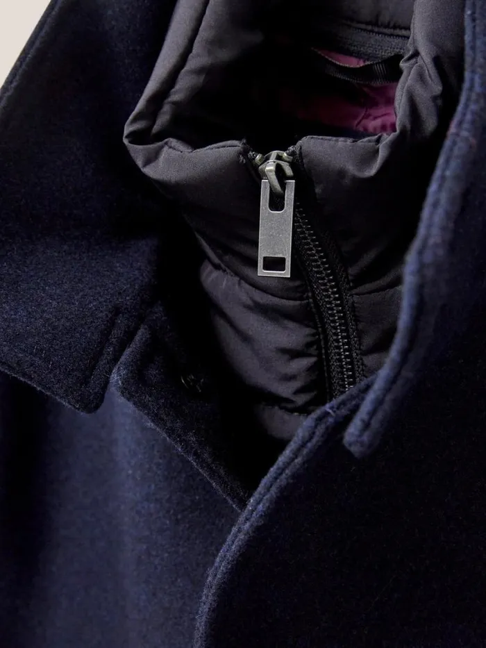 White Stuff COATS and JACKETS Horsholm Wool Funnel Neck Coat Dark Navy 8211 Men White Stuff COATS and JACKETS Horsholm Wool Funnel Neck Coat Dark Navy 8211 Men