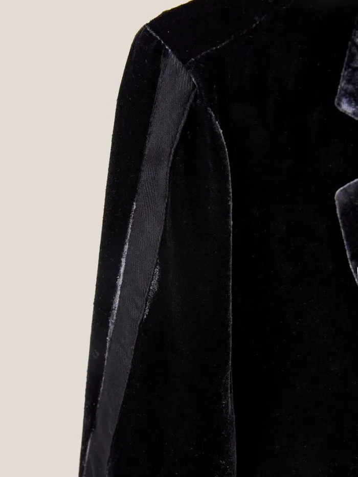 White Stuff COATS and JACKETS Jenny Velvet Blazer Pure Black 8211 Women White Stuff COATS and JACKETS Jenny Velvet Blazer Pure Black 8211 Women