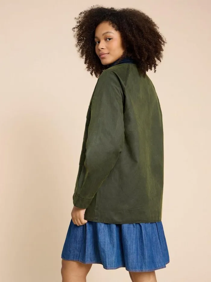 White Stuff COATS and JACKETS Juniper Cotton Jacket Khaki Green 8211 Women White Stuff COATS and JACKETS Juniper Cotton Jacket Khaki Green 8211 Women