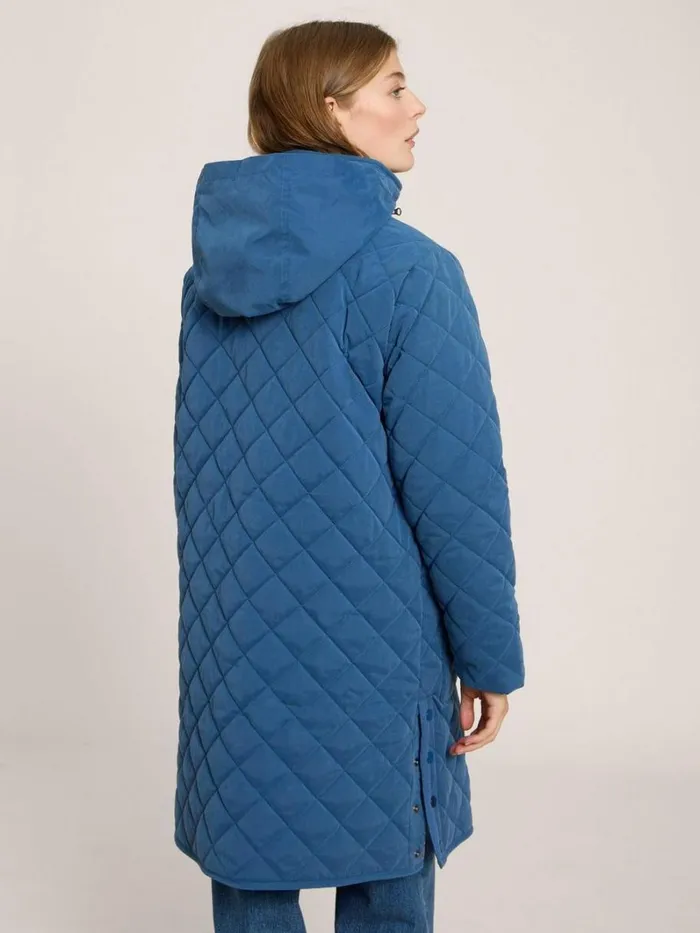 White Stuff COATS and JACKETS Luckie Coat Mid Blue 8211 Women White Stuff COATS and JACKETS Luckie Coat Mid Blue 8211 Women