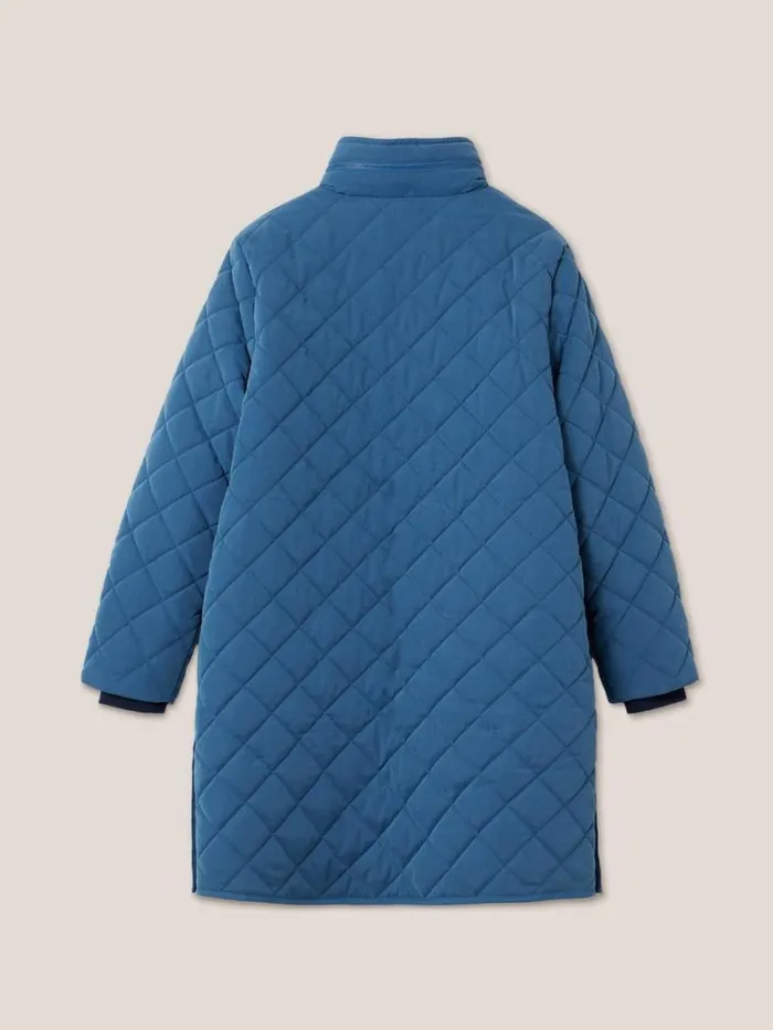 White Stuff COATS and JACKETS Luckie Coat Mid Blue 8211 Women White Stuff COATS and JACKETS Luckie Coat Mid Blue 8211 Women