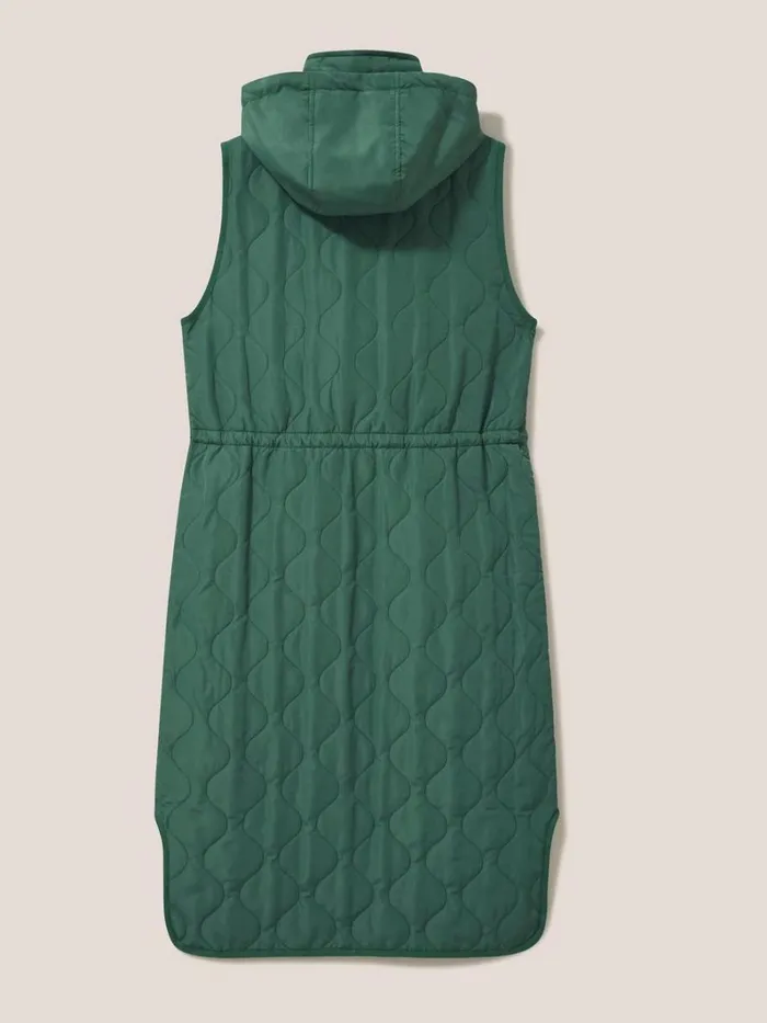 White Stuff COATS and JACKETS Maddison Quilted Gilet Mid Green 8211 Women White Stuff COATS and JACKETS Maddison Quilted Gilet Mid Green 8211 Women