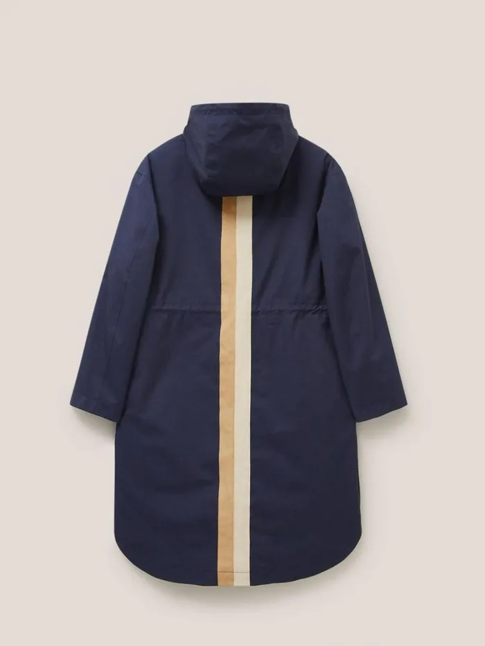 White Stuff COATS and JACKETS Millie Waterproof Coat Navy Multi 8211 Women White Stuff COATS and JACKETS Millie Waterproof Coat Navy Multi 8211 Women