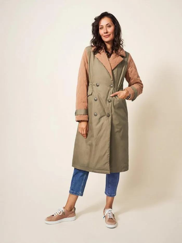 White Stuff COATS and JACKETS Peyton Quilted Mac Natural Multi 8211 Women White Stuff COATS and JACKETS Peyton Quilted Mac Natural Multi 8211 Women