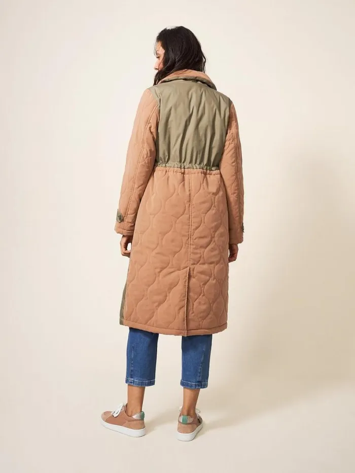 White Stuff COATS and JACKETS Peyton Quilted Mac Natural Multi 8211 Women White Stuff COATS and JACKETS Peyton Quilted Mac Natural Multi 8211 Women