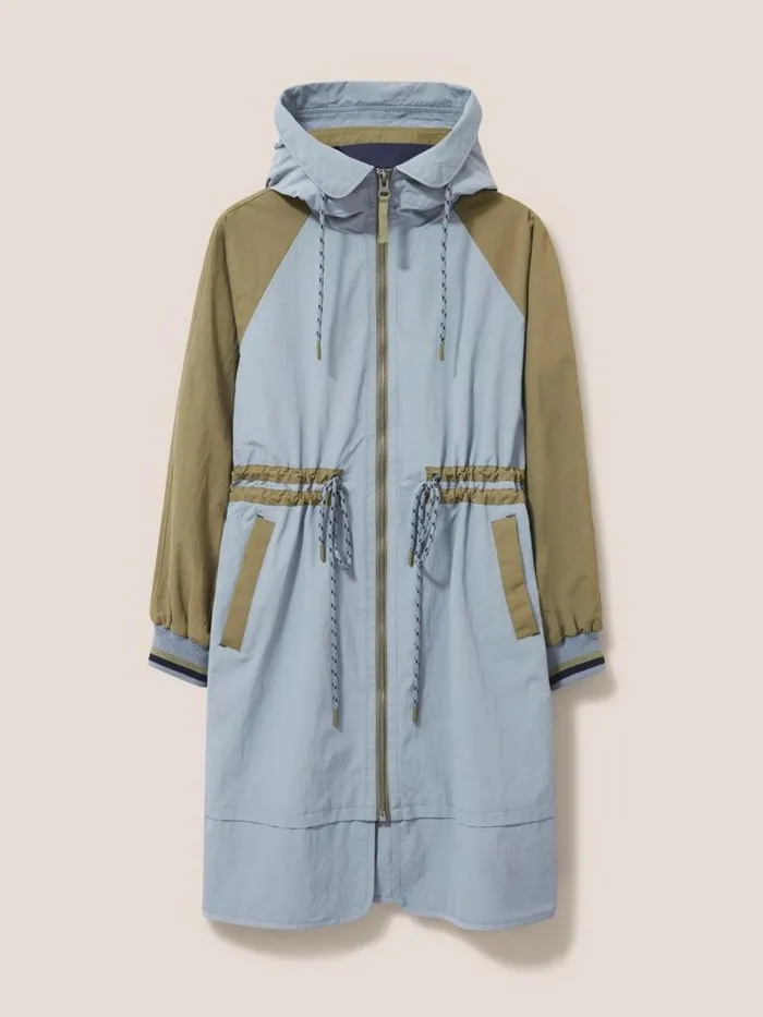 White Stuff COATS and JACKETS Quinn Parka Blue Multi 8211 Women White Stuff COATS and JACKETS Quinn Parka Blue Multi 8211 Women