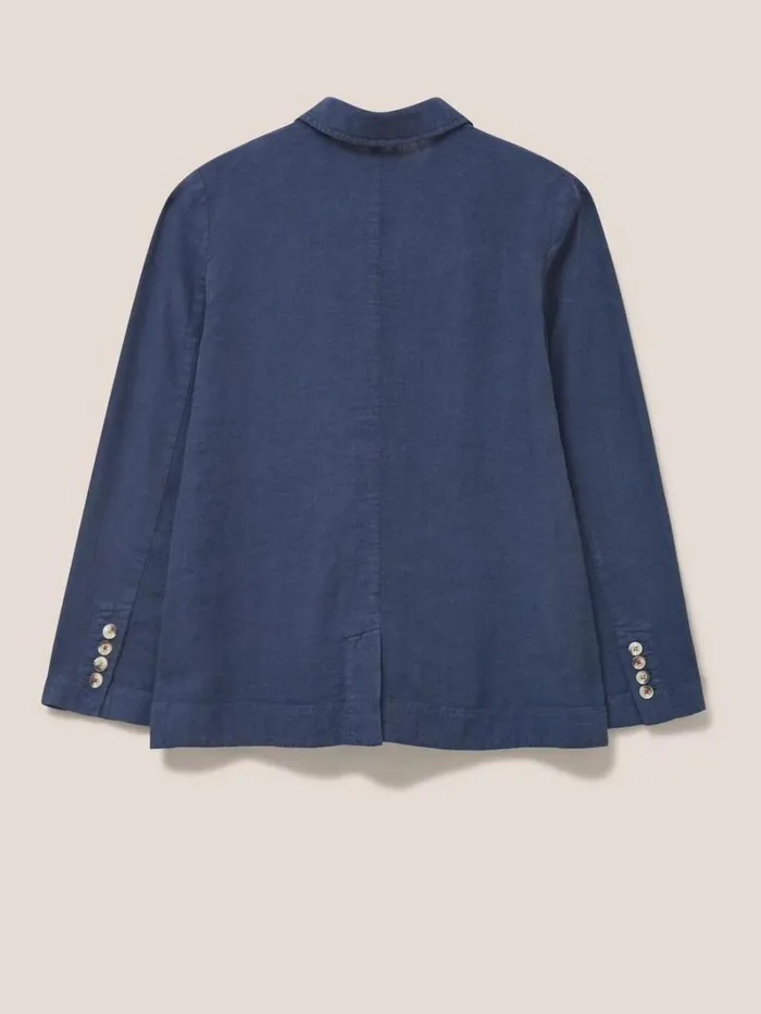 White Stuff COATS and JACKETS Scarlett Linen Blend Blazer Dark Navy 8211 Women White Stuff COATS and JACKETS Scarlett Linen Blend Blazer Dark Navy 8211 Women