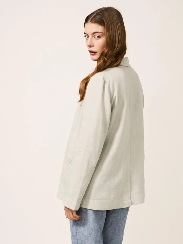 White Stuff COATS and JACKETS Scarlett Linen Blend Blazer Light Natural 8211 Women White Stuff COATS and JACKETS Scarlett Linen Blend Blazer Light Natural 8211 Women