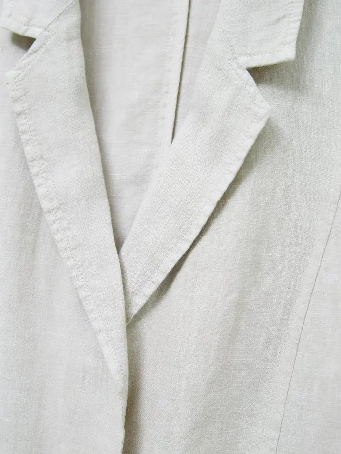 White Stuff COATS and JACKETS Scarlett Linen Blend Blazer Light Natural 8211 Women White Stuff COATS and JACKETS Scarlett Linen Blend Blazer Light Natural 8211 Women
