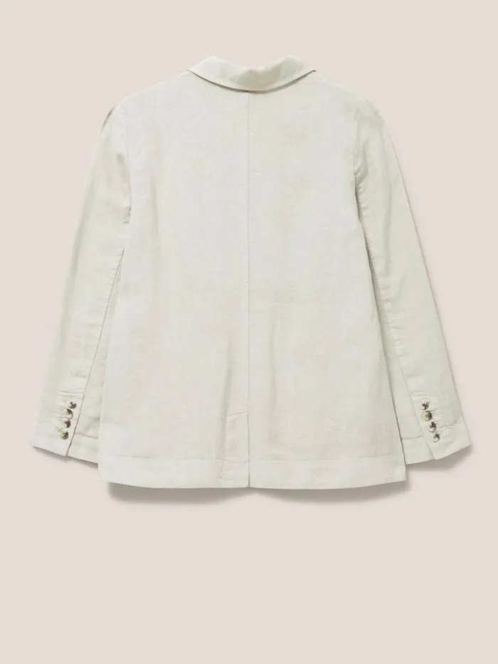 White Stuff COATS and JACKETS Scarlett Linen Blend Blazer Light Natural 8211 Women White Stuff COATS and JACKETS Scarlett Linen Blend Blazer Light Natural 8211 Women