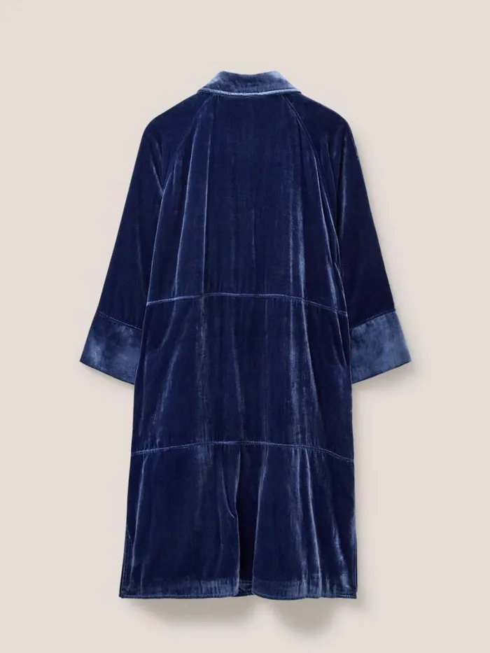 White Stuff COATS and JACKETS Velvet Duster Smart Coat Deep Blue 8211 Women White Stuff COATS and JACKETS Velvet Duster Smart Coat Deep Blue 8211 Women