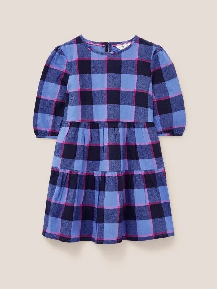 White Stuff DRESSES and SKIRTS Chloe Check Dress Blue Multi 8211 Kids White Stuff DRESSES and SKIRTS Chloe Check Dress Blue Multi 8211 Kids