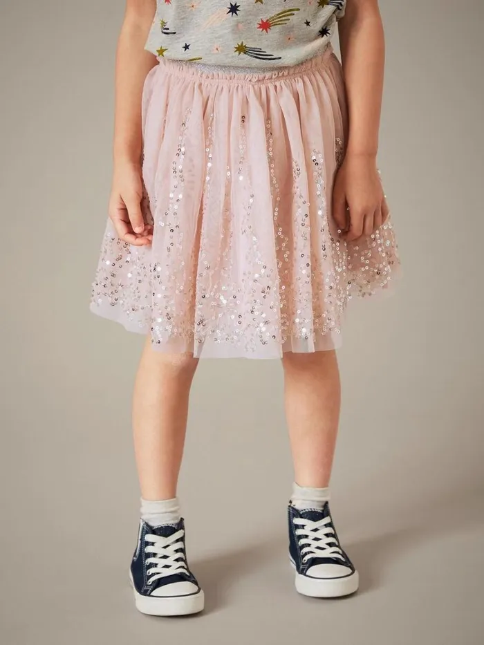 White Stuff DRESSES and SKIRTS Fiona Tuelle Skirt Mid Pink 8211 Kids