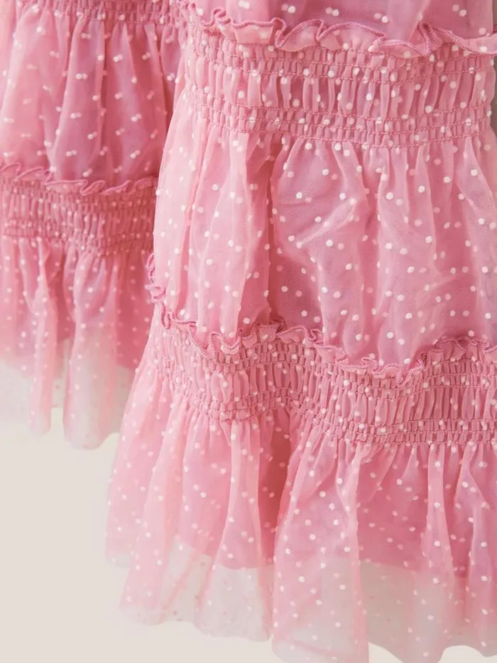 White Stuff DRESSES and SKIRTS Tuelle Party Dress Dusty Pink 8211 Kids