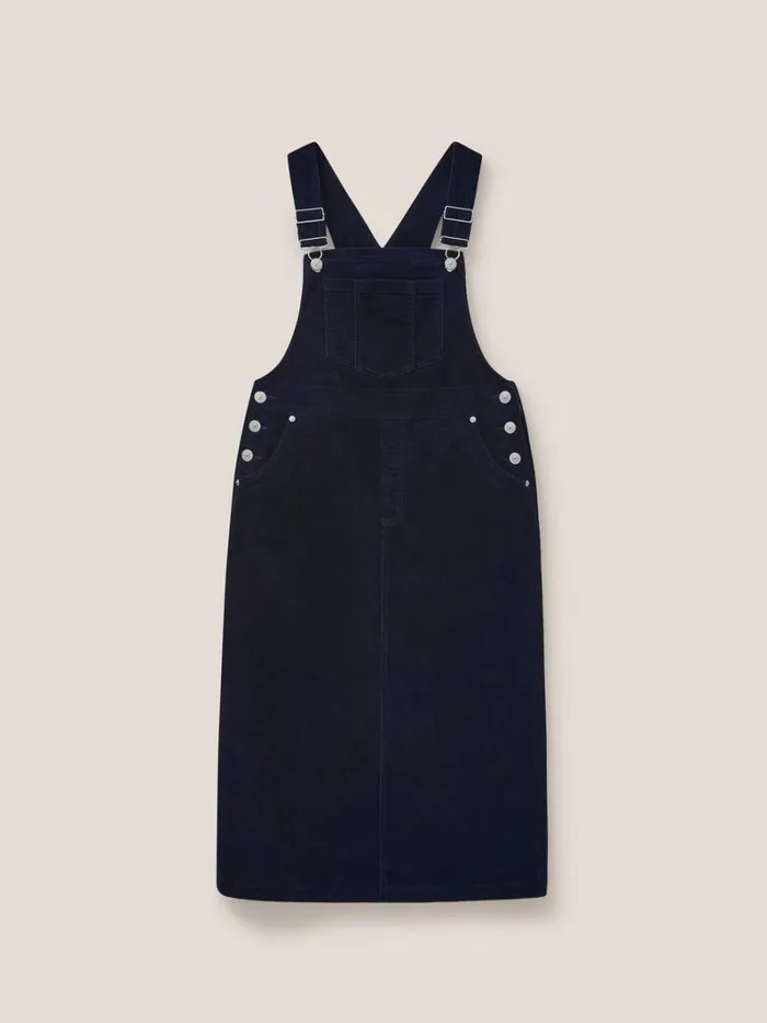 White Stuff DRESSES Emmie Organic Cord Pinafore Dark Navy 8211 Women White Stuff DRESSES Emmie Organic Cord Pinafore Dark Navy 8211 Women