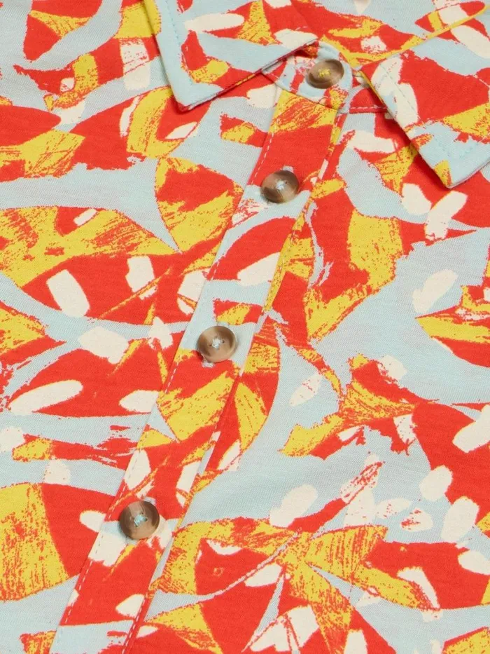 White Stuff DRESSES Everly Printed Jersey Shirt Dress Orange Print 8211 Women White Stuff DRESSES Everly Printed Jersey Shirt Dress Orange Print 8211 Women