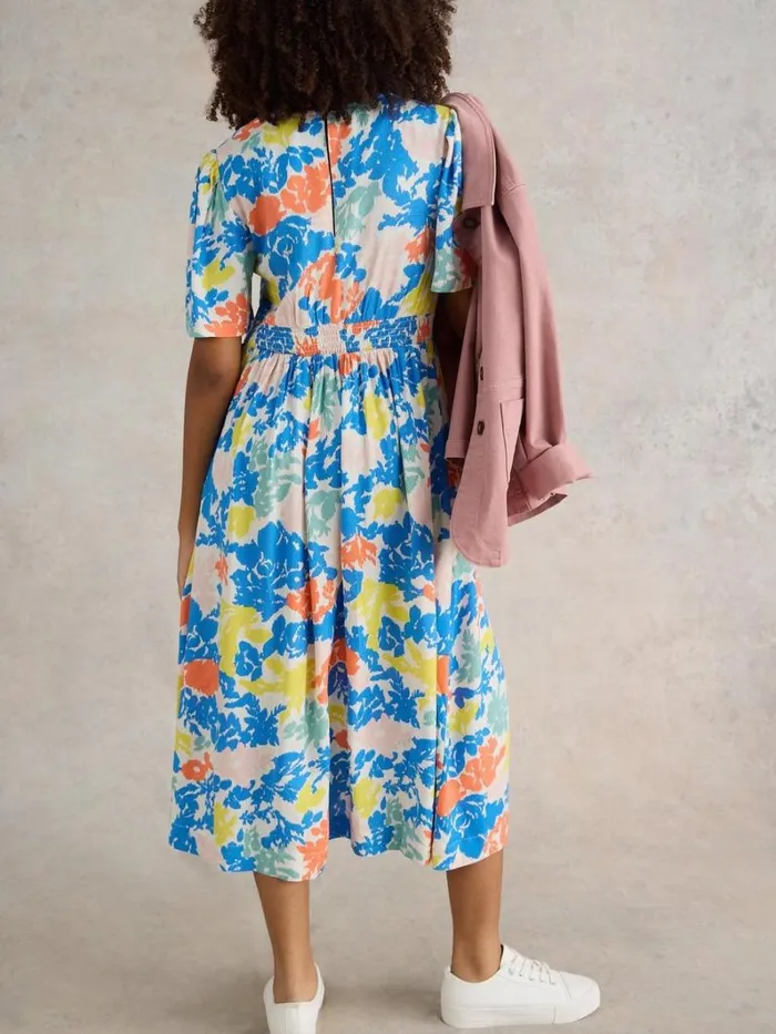 White Stuff DRESSES Lucy Eco Vero V Neck Dress Ivory Print 8211 Women White Stuff DRESSES Lucy Eco Vero V Neck Dress Ivory Print 8211 Women