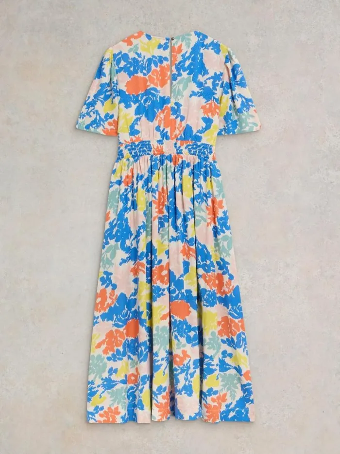 White Stuff DRESSES Lucy Eco Vero V Neck Dress Ivory Print 8211 Women White Stuff DRESSES Lucy Eco Vero V Neck Dress Ivory Print 8211 Women