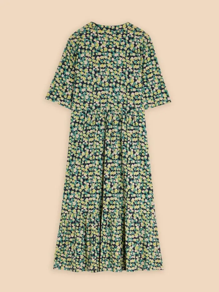 White Stuff DRESSES Naya Jersey Printed Tiered Dress Navy Print 8211 Women White Stuff DRESSES Naya Jersey Printed Tiered Dress Navy Print 8211 Women