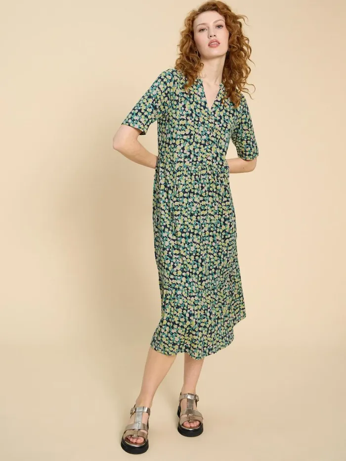 White Stuff DRESSES Naya Jersey Printed Tiered Dress Navy Print 8211 Women White Stuff DRESSES Naya Jersey Printed Tiered Dress Navy Print 8211 Women