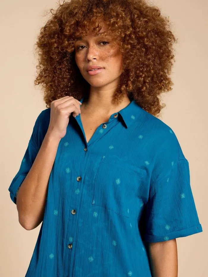 White Stuff DRESSES Tasha Beach Dress Mid Teal 8211 Women White Stuff DRESSES Tasha Beach Dress Mid Teal 8211 Women