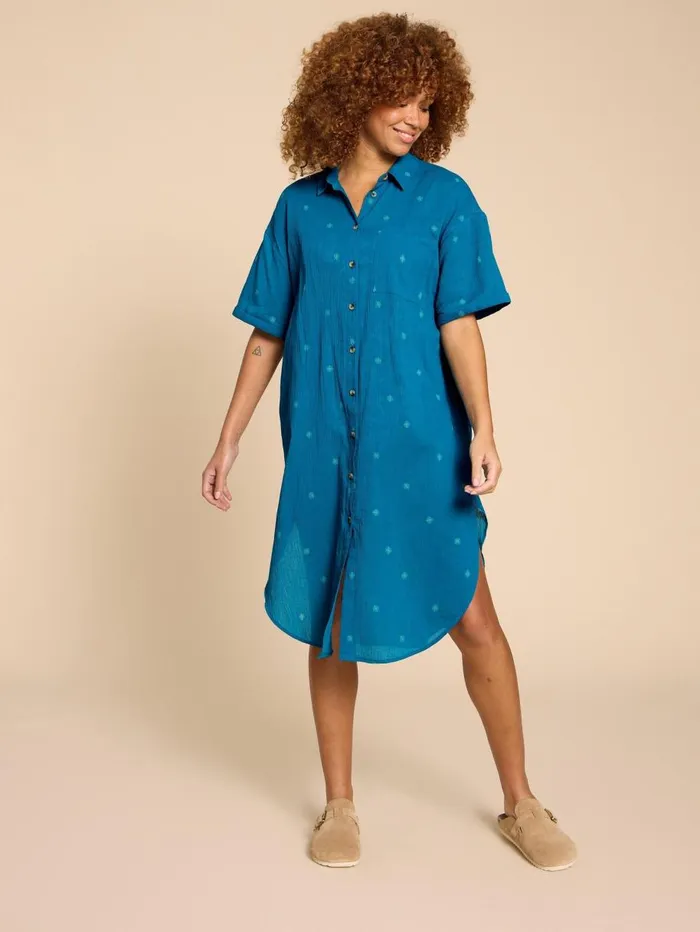 White Stuff DRESSES Tasha Beach Dress Mid Teal 8211 Women White Stuff DRESSES Tasha Beach Dress Mid Teal 8211 Women