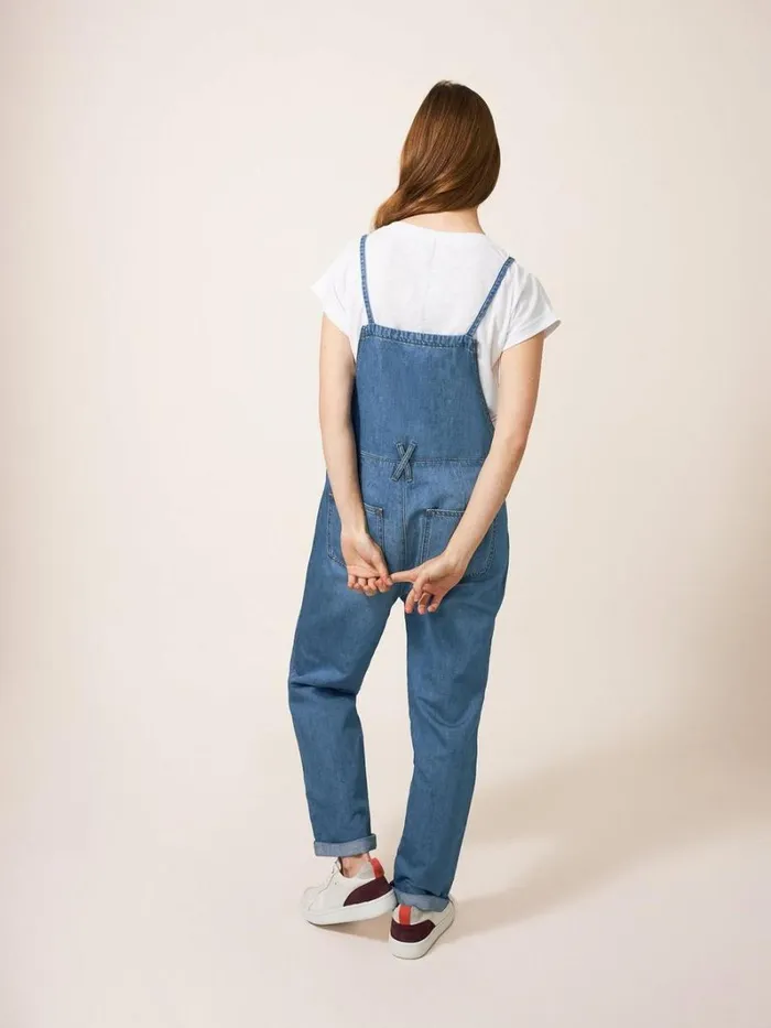 White Stuff DUNGAREES and JUMPSUITS Strappy Cotton Linen Dungaree Light Denim 8211 Women White Stuff DUNGAREES and JUMPSUITS Strappy Cotton Linen Dungaree Light Denim 8211 Women