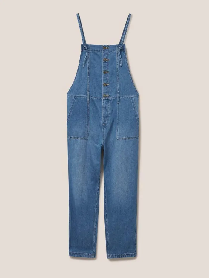 White Stuff DUNGAREES and JUMPSUITS Strappy Cotton Linen Dungaree Light Denim 8211 Women White Stuff DUNGAREES and JUMPSUITS Strappy Cotton Linen Dungaree Light Denim 8211 Women