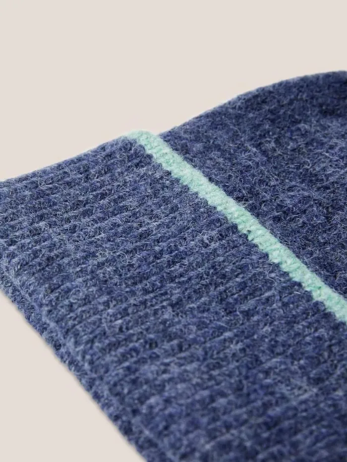 White Stuff HATS Sienna Knit Beanie Mid Blue 8211 Women