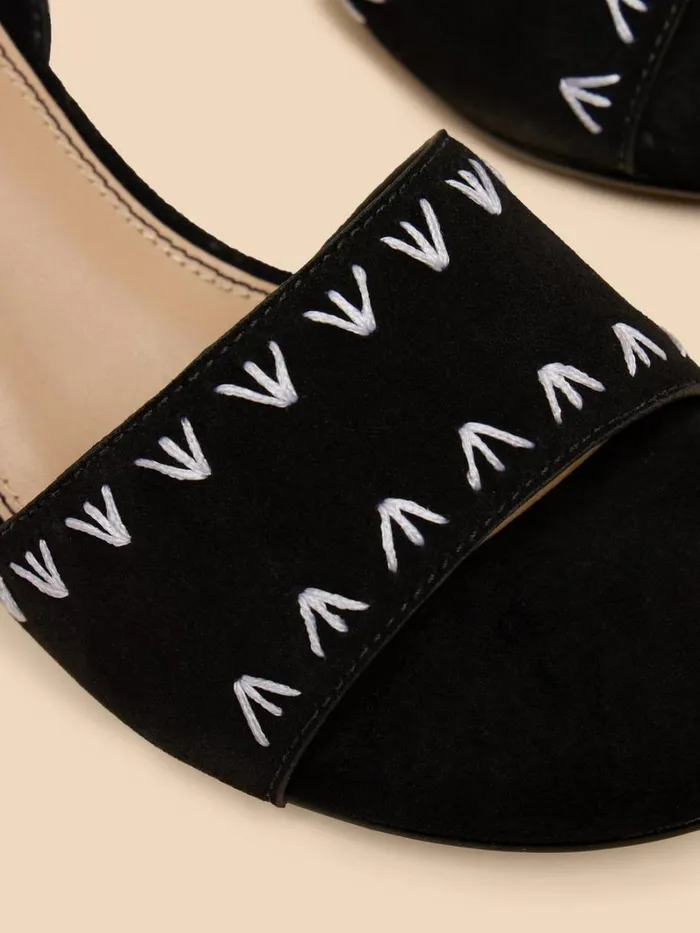 White Stuff HEELS and WEDGES Ivy Suede Heel Sandal Black Multi 8211 Women White Stuff HEELS and WEDGES Ivy Suede Heel Sandal Black Multi 8211 Women