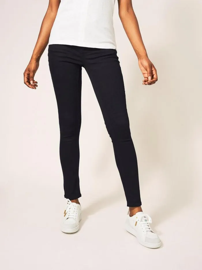 White Stuff JEANS Amelia Skinny Leg Jeans Black Denim 8211 Women