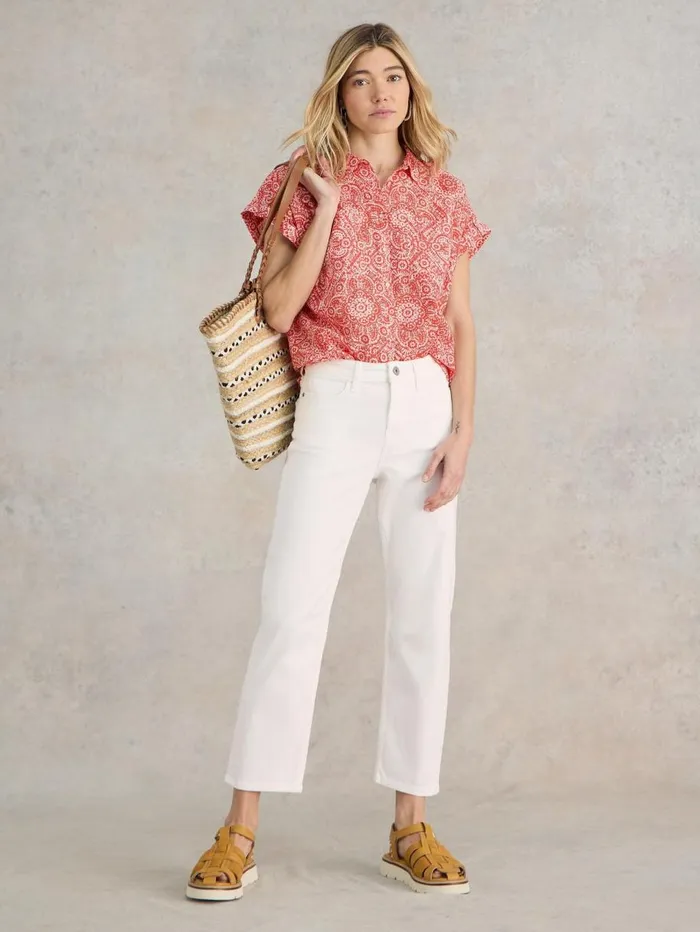 White Stuff JEANS Blake Straight Cropped Jean Natural White 8211 Women White Stuff JEANS Blake Straight Cropped Jean Natural White 8211 Women