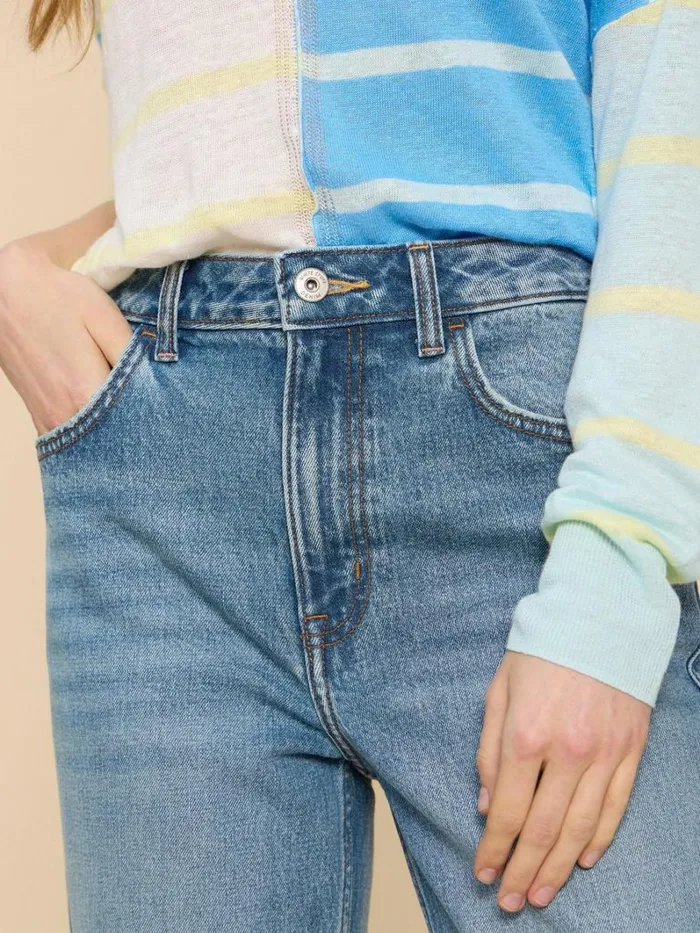 White Stuff JEANS Charlie Straight Crop Jean Mid Denim 8211 Women White Stuff JEANS Charlie Straight Crop Jean Mid Denim 8211 Women