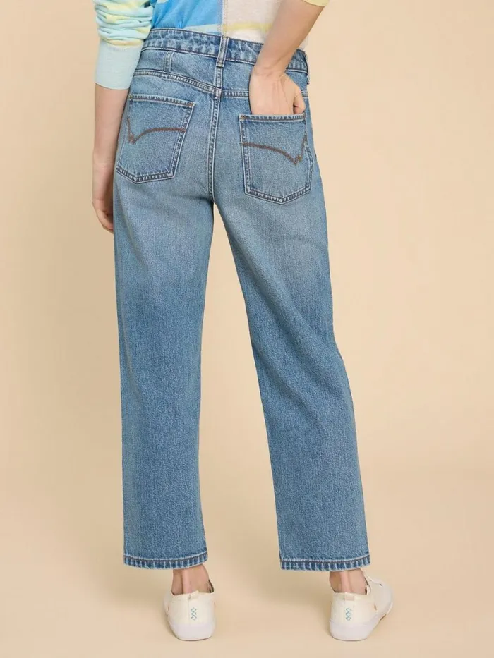 White Stuff JEANS Charlie Straight Crop Jean Mid Denim 8211 Women White Stuff JEANS Charlie Straight Crop Jean Mid Denim 8211 Women