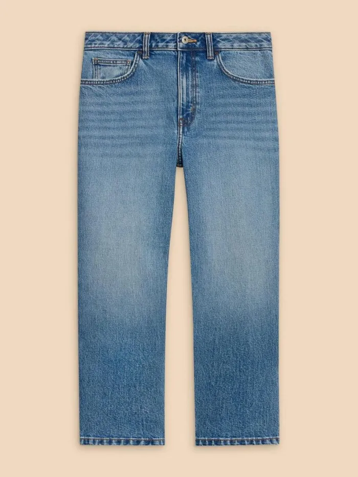 White Stuff JEANS Charlie Straight Crop Jean Mid Denim 8211 Women White Stuff JEANS Charlie Straight Crop Jean Mid Denim 8211 Women
