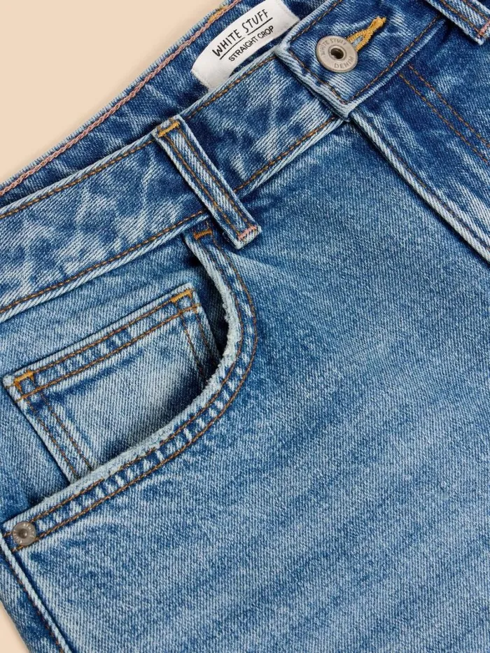 White Stuff JEANS Charlie Straight Crop Jean Mid Denim 8211 Women White Stuff JEANS Charlie Straight Crop Jean Mid Denim 8211 Women