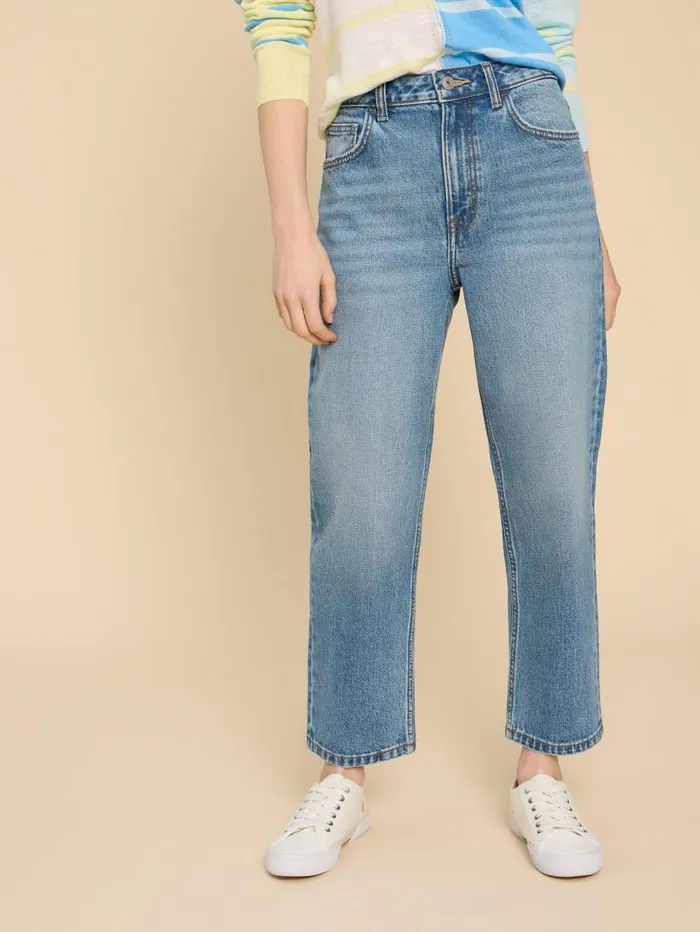 White Stuff JEANS Charlie Straight Crop Jean Mid Denim 8211 Women White Stuff JEANS Charlie Straight Crop Jean Mid Denim 8211 Women