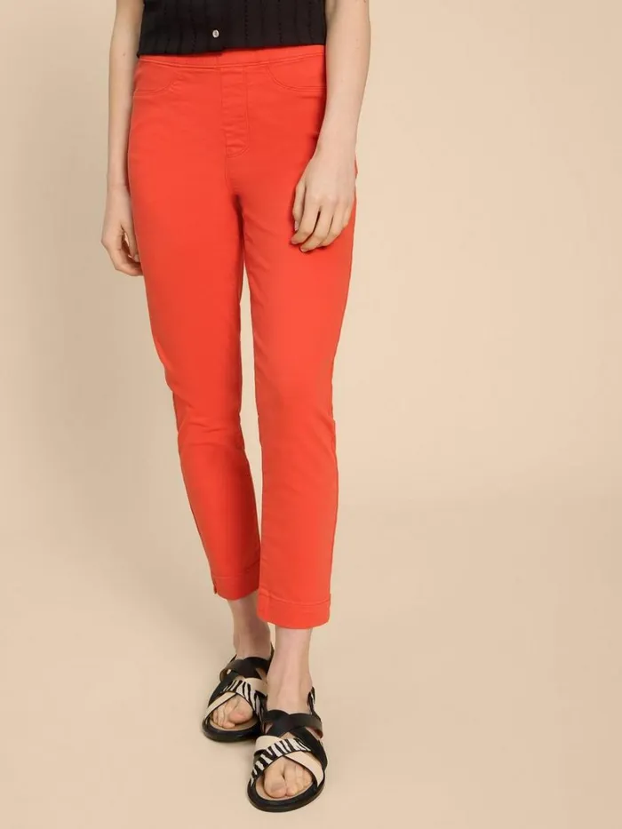 White Stuff JEANS Janey Cotton Cropped Jegging Bright Orange 8211 Women White Stuff JEANS Janey Cotton Cropped Jegging Bright Orange 8211 Women