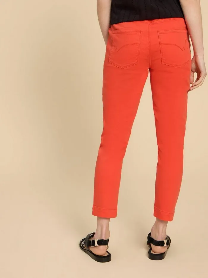 White Stuff JEANS Janey Cotton Cropped Jegging Bright Orange 8211 Women White Stuff JEANS Janey Cotton Cropped Jegging Bright Orange 8211 Women